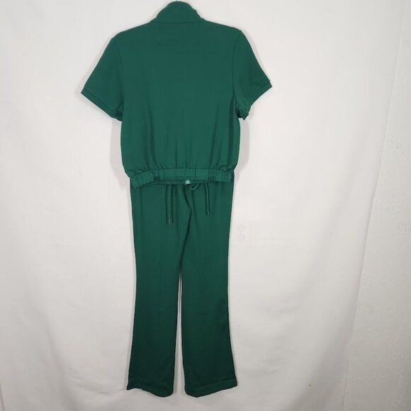 RIVIR One Time Short‎ Sleeve Flare Leg Pants Set - Forest Green Size Small - Picture 2 of 16